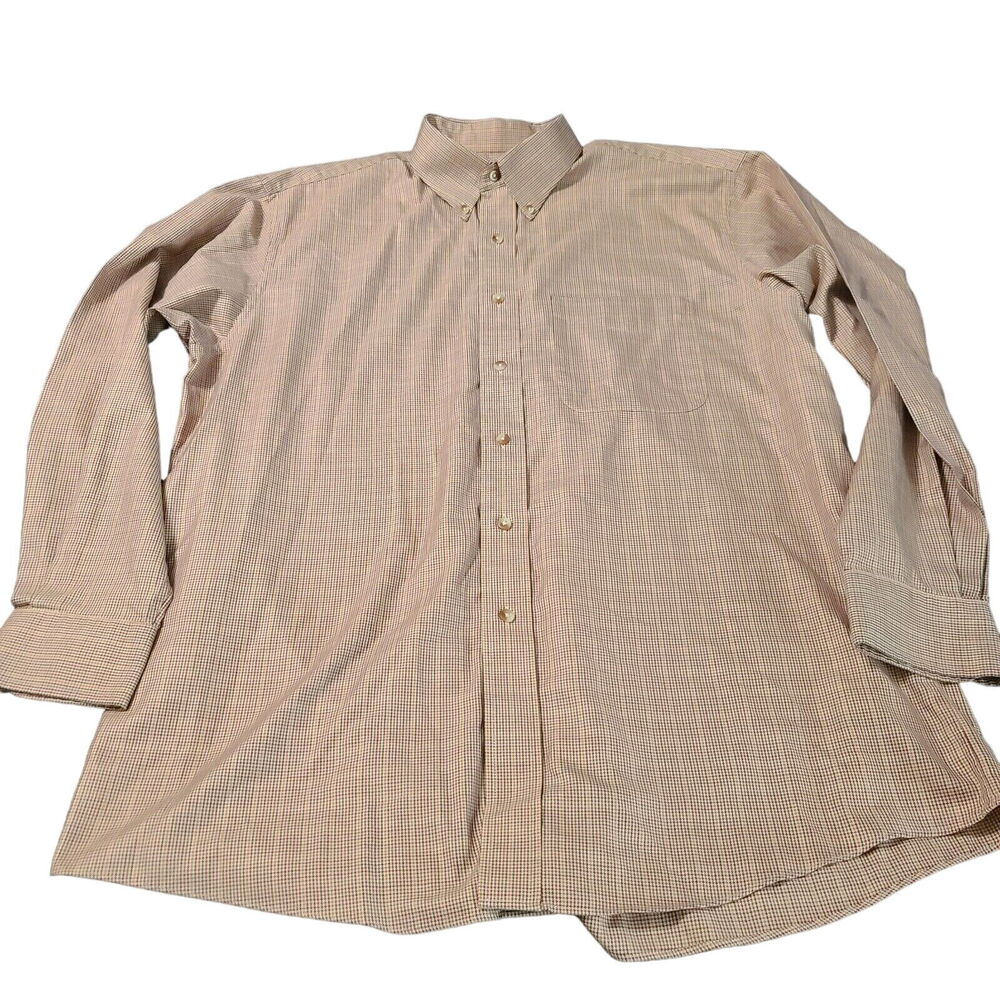 Jos A Bank Mens Button Up Shirt Multicolor Size Large 100% Cotton Long Sleeve - Picture 1 of 12